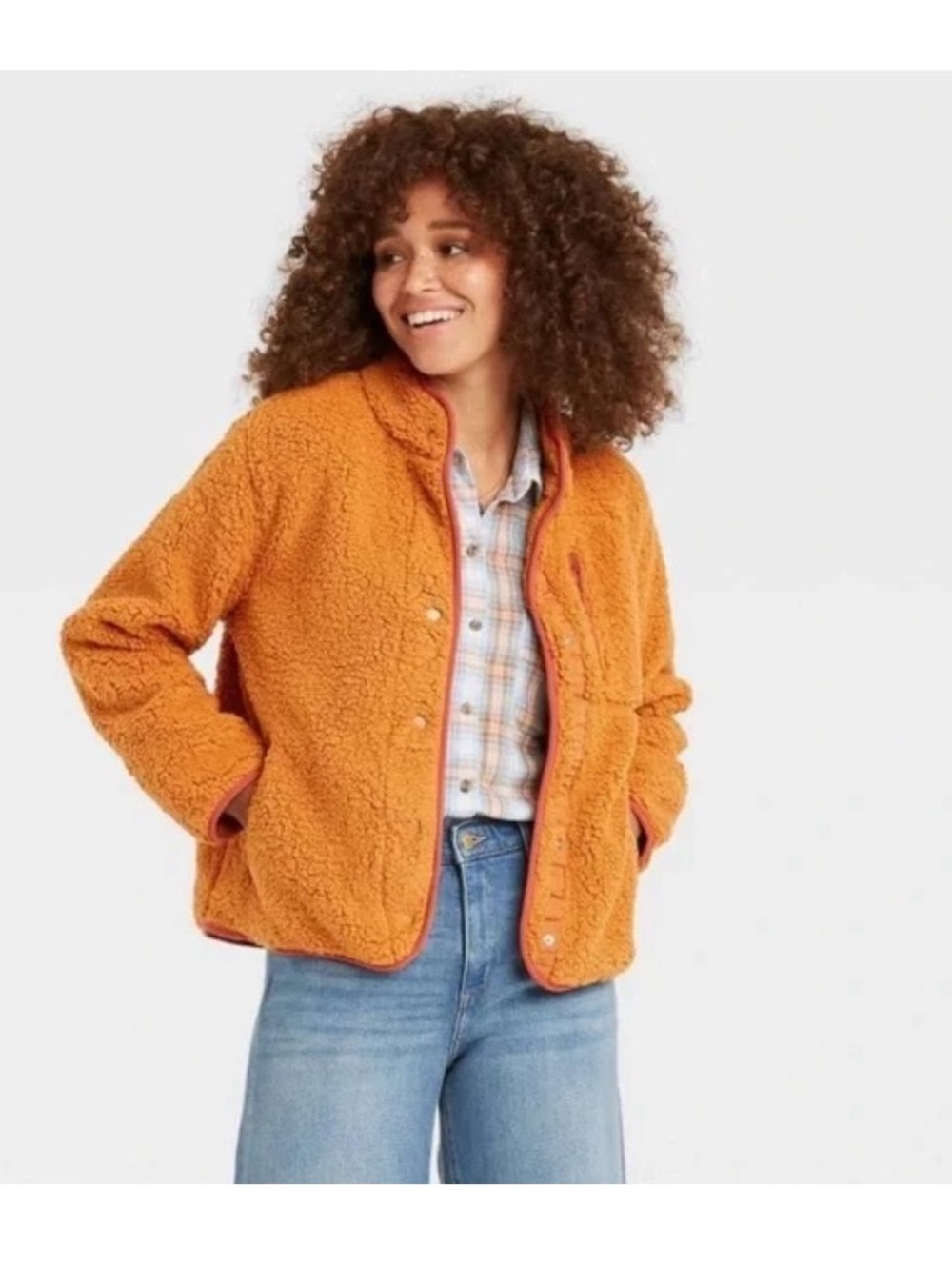 Universal Thread 🧡🧡 Cozy Orange Sherpa Jacket - Women's